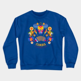 Cumbia colombiana - colombian music - fiesta design Crewneck Sweatshirt